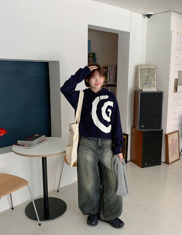 Akiko Cat Washing Wide Denim Pants